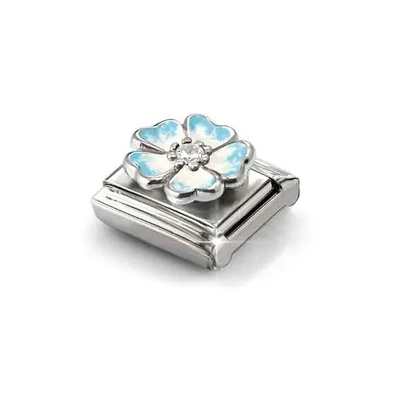Nomination "Kék virág" charm (330321-16)