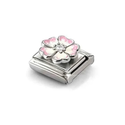 Nomination "Rózsaszín virág" charm (330321-17)