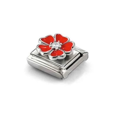 Nomination "Piros virág" charm (330321-20)