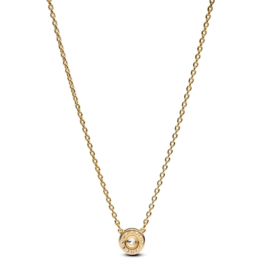 Pandora 14k aranyozott pavé kör nyaklánc (363548C01-45)
