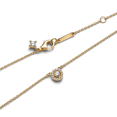 Pandora 14k aranyozott pavé kör nyaklánc (363548C01-45)