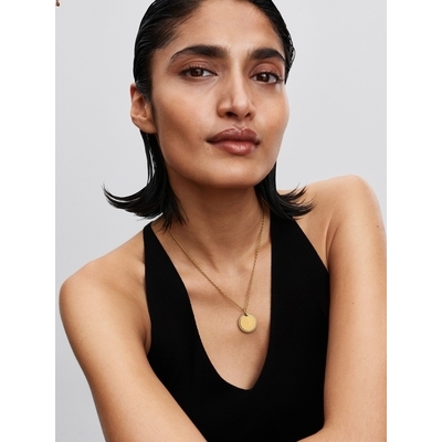 Pandora gravírozható kerek medál cirkóniával (364007C01)