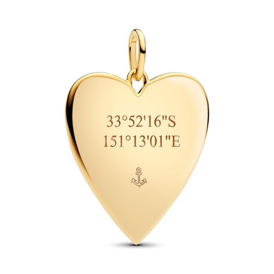 Pandora gravírozható nagy szív medál (364016C00)