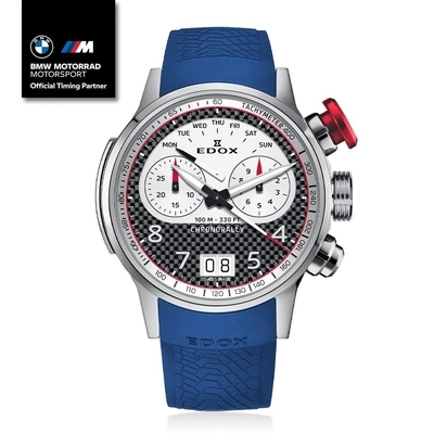 Edox Chronorally BMW Motorsport Limited Edition Titanium férfi óra (38003-TINR-CANBR)