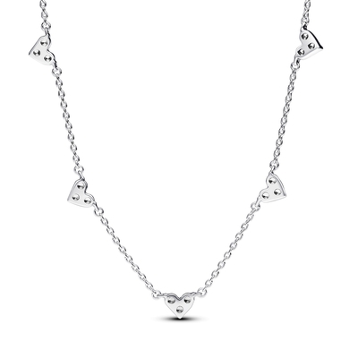 Pandora tripla köves szív nyaklánc (393160C01-45)