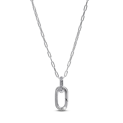 Pandora Me nagy nyitható láncszemes medál nyaklánc cirkóniával (394086C01-50)