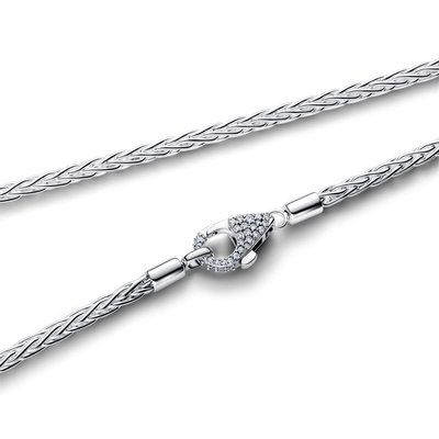 Pandora Pavé-zárós rókafarok lánc nyaklánc (394463C01-45)