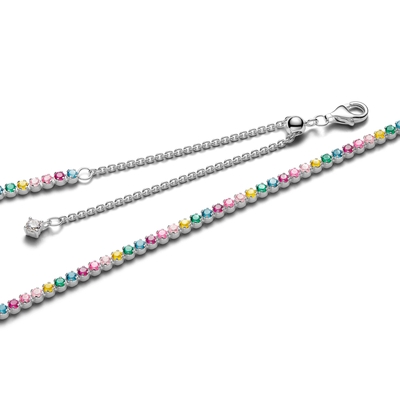 Pandora Szivárványos tenisz nyaklánc 40 cm (394648C01-40)