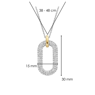 Ti Sento ezüst nyakék (3964ZY/42)