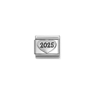 Nomination "2025 szív" charm (330101-77)