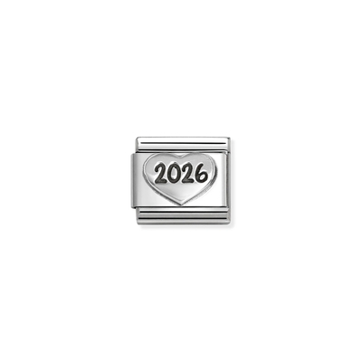 Nomination "2026 szív" charm (330101-97)