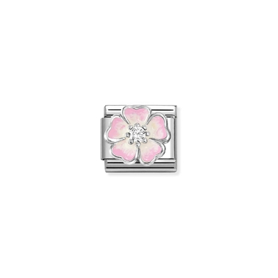 Nomination "Rózsaszín virág" charm (330321-17)
