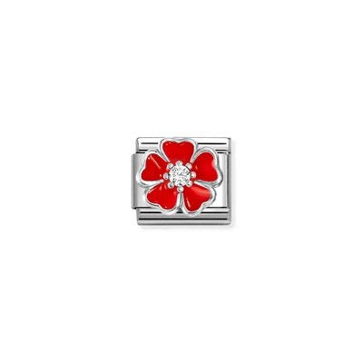 Nomination "Piros virág" charm (330321-20)