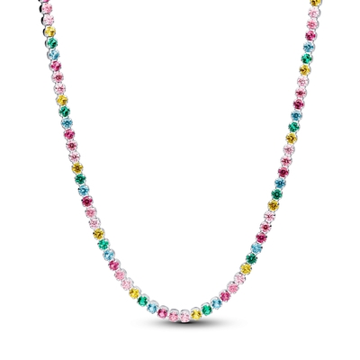 Pandora Szivárványos tenisz nyaklánc 40 cm (394648C01-40)