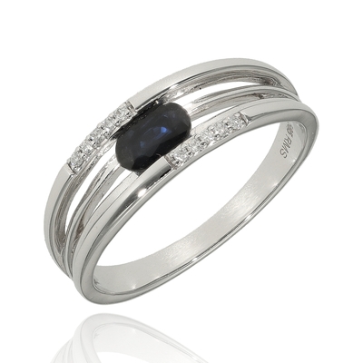 Fehér arany gyűrű 56-os méret (41-25342-0-29-1/56)