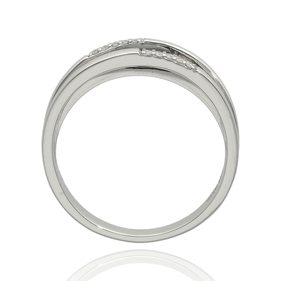 Fehér arany gyűrű 56-os méret (41-25342-0-29-1/56)