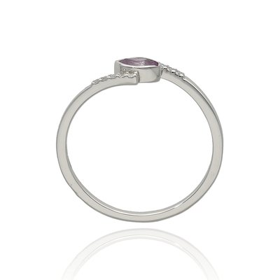 Fehér arany gyűrű 54-es méret (41-25960-0-31-1/54)