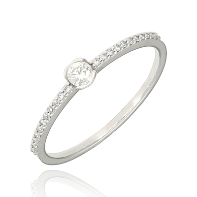 Fehér arany gyűrű 54-es méret (41-30637-0-10-1/54)