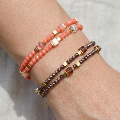 Coeur De Lion Joyful Colours Flex gold-orange karkötő (4460/30-0216)