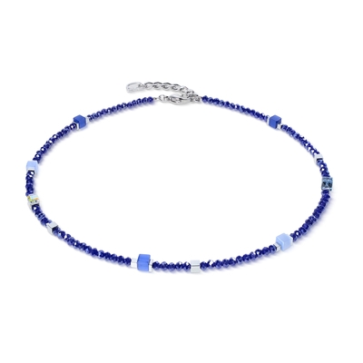 Coeur De Lion Joyful Colours Flex silver-blue karkötő (4460/30-0717)