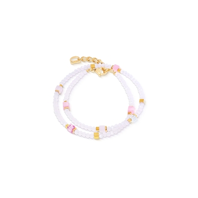 Coeur De Lion Joyful Colours Flex gold-pink karkötő (4460/30-1916)