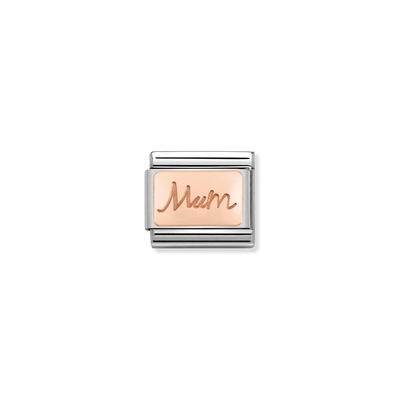 Nomination "9K Rosé Mum" charm (430101-34)