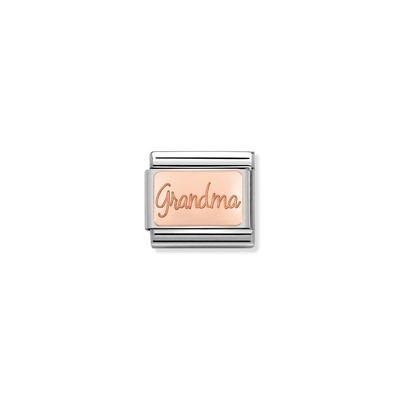 Nomination "9K Rosé Grandma" charm (430101-36)