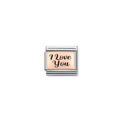 Nomination "I Love You" charm (430111-18)