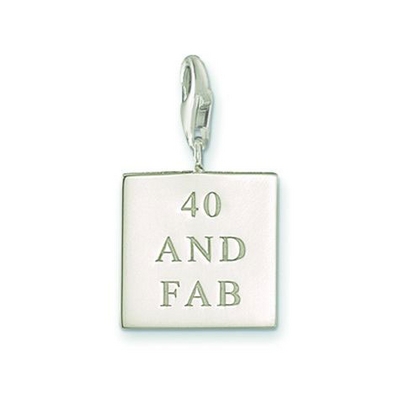 Thomas Sabo 40 and FAB charm (0078-001-12)