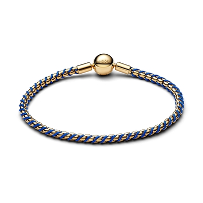 Pandora Kék zsinóros lánc karkötő 16 cm (563816C02-16)