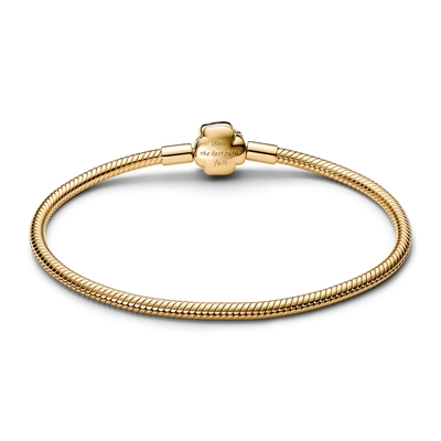 Pandora Disney "A Szépség és a Szörnyeteg rózsa" kígyólánc karkötő 18 cm (564019C01-18)