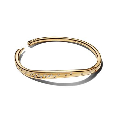 Pandora Organikus formájú, kövekkel díszített karperec 17.5 cm (564655C01-2)