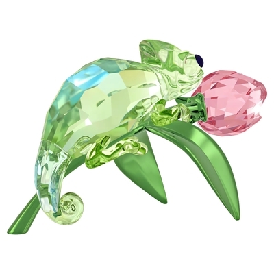 Swarovski Idyllia Kaméleon és tulipán kristály dísz (5719811)