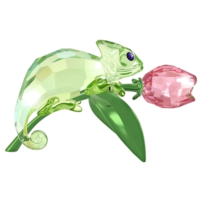 Swarovski Idyllia Kaméleon és tulipán kristály dísz (5719811)