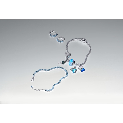 Pandora szikrázó világoskék tenisz karkötő 20 cm (591469C03-20)