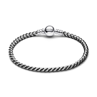 Pandora Fekete zsinóros lánc karkötő 21 cm (593816C02-21) Pandora Fekete zsinóros lánc karkötő 21 cm (593816C02-21)