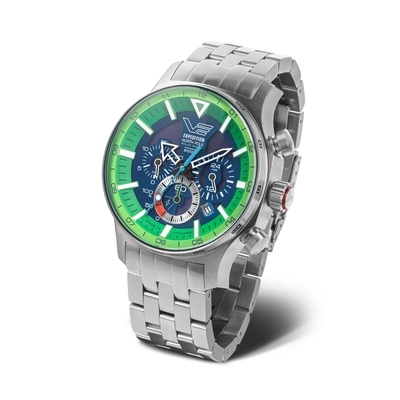 Vostok Europe Expedition “Polar Spruce” Solar Power Chronograph férfi óra (595A733-B)