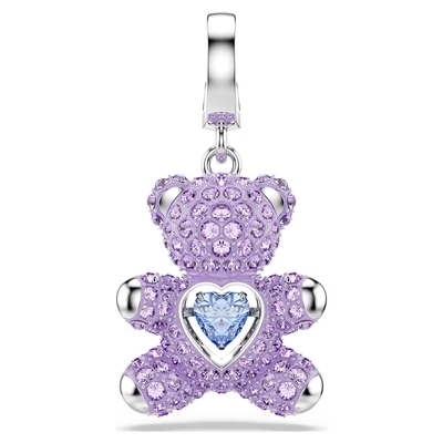 Swarovski Idyllia lila medve charm (5745610)