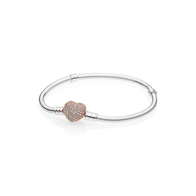 Pandora Rosé szív karkötő 21 cm (586292CZ-21)