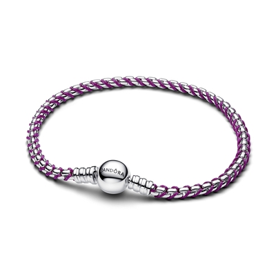 Pandora Lila zsinóros lánc karkötő 17 cm (593816C03-17)