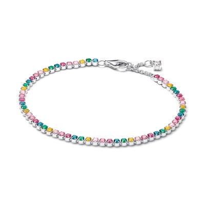 Pandora Szivárványos tenisz karkötő 20 cm (593927C03-20) Pandora Szivárványos tenisz karkötő 20 cm (593927C03-20)