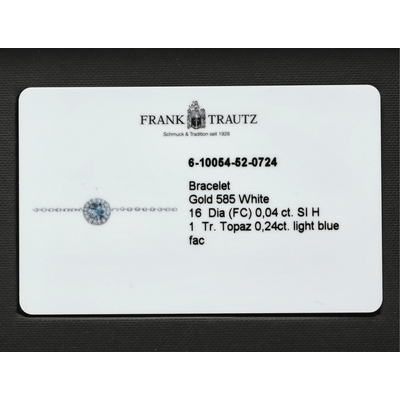 Frank Trautz fehér arany karlánc (6-10054-52-0724)