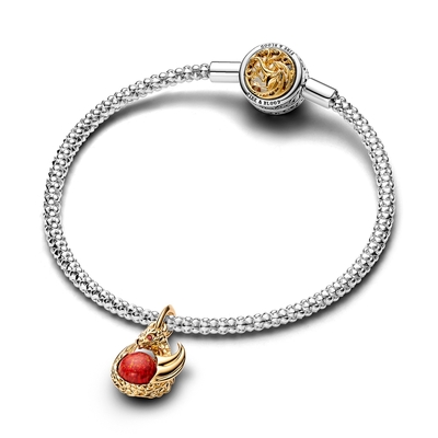 Pandora Trónok harca Sárkány tűz charm (762972C01)