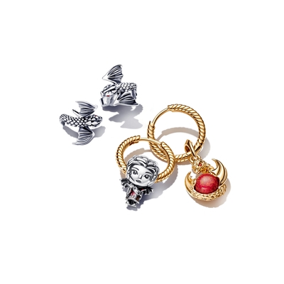 Pandora Trónok harca Sárkány tűz charm (762972C01)