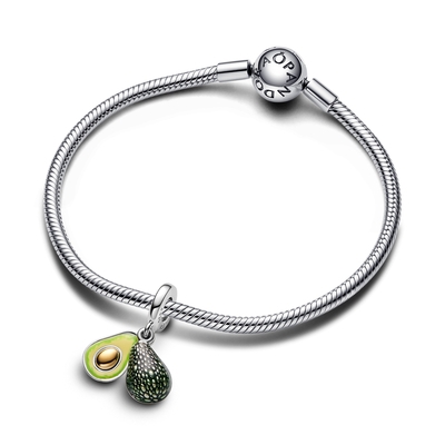 Pandora Avokádó dupla függő charm (763405C01)