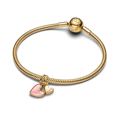 Pandora Rózsaszín, anya-lánya páros függő charm (763766C01)