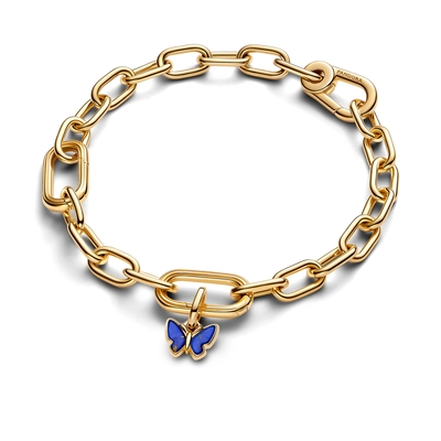 Pandora Me 14K aranyozott kék pillangó mini függő charm (763825C01)