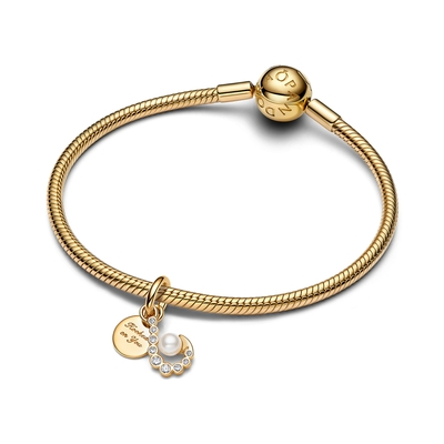 Pandora 14K aranyozott napfelkelte medál függő charm (763891C01)