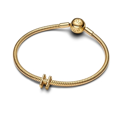 Pandora 14K aranyozott "H" betű charm (763954C00)