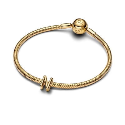 Pandora 14K aranyozott "N" betű charm (763960C00)